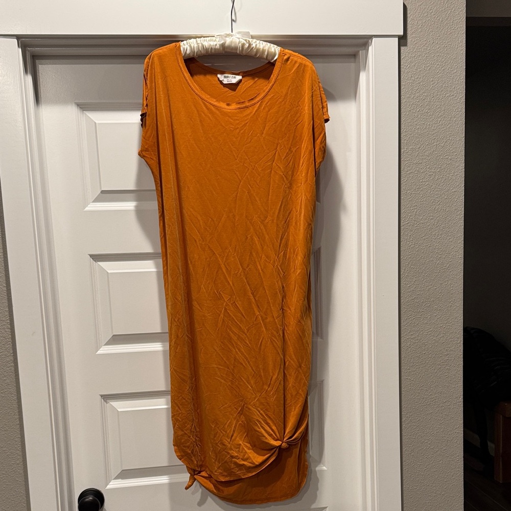 Double Zero Burnt Orange Midi Dress
